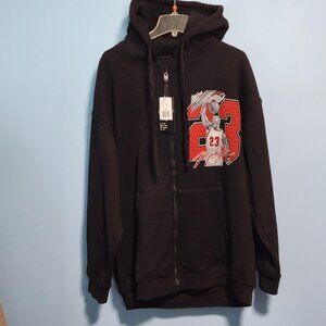 Michael Jordan #23 Graphic Zip Hoodie — New With Tags (XL)